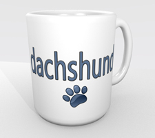 Dachshund_dachshund mug blue